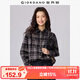 佐丹奴美式風(fēng)格子襯衫女裝純棉法蘭絨一字袋寬松長(cháng)袖襯衣13345859