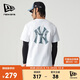 NEW ERA紐亦華MLB短袖T恤男女情侶秋季運動(dòng)NY休閑重磅上衣13546477-XL