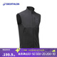 迪卡儂抓絨衣男內膽珊瑚絨背心徒步搖粒絨馬甲黑色3XL-4719074
