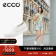 愛(ài)步（ECCO）休閑鞋女鞋 25年夏季牛皮休閑板鞋一腳蹬板鞋 柔酷219253 白色21925301007 37