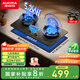 澳柯瑪（AUCMA）天然氣燃氣灶雙灶煤氣灶家用嵌入式鴛鴦定時(shí)灶 5.2kW大火力臺嵌兩用一級能效國家補貼JZT-3FF27BD