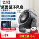 公牛（BULL）桌面循環(huán)USB小風(fēng)扇 4000mAh辦公室桌面學(xué)生宿舍床頭低噪充電款電風(fēng)扇 壁掛式迷你臺扇-星空灰