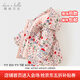 戴維貝拉（DAVE＆BELLA）寶寶連帽外套女童夾棉棉服連帽小童外衣幼兒棉衣兒童上衣冬季新款 粉底印花【現貨】 120 cm（建議身高110-120cm）