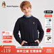 暇步士（Hush Puppies）【經(jīng)典款】童裝兒童男女大童秋季新款簡(jiǎn)約舒適時(shí)尚百搭線(xiàn)衣 藏藍 160 cm