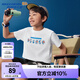 Skechers斯凱奇哆啦A夢(mèng)聯(lián)名款 男女童夏季純棉透氣限定短袖L325K070 【100%純棉】亮白色/0019/70 130