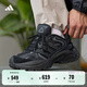 adidas明星同款下班鞋SHADOW FEVER緩震防滑厚底老爹鞋阿迪達斯 黑色/深灰(推薦女生選小半碼)   42