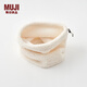 無(wú)印良品 MUJI 羊羔絨 圍脖 再生抓絨  搖粒絨 DDB91C2A 米白色 均碼