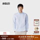 AIGLE艾高長(cháng)袖襯衫男士上衣 牛仔蘭 J8395 L 180/96A