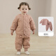 巴厘小豬兒童棉服套裝男童校服神器秋冬棉衣女童夾棉家居睡衣冬季寶寶棉襖 櫻粉 90