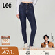 Lee【張凌赫代言】商場(chǎng)同款美顏牛仔419緊身高腰窄腳女牛仔褲潮流 深藍色 26