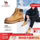 駱駝（CAMEL）【王俊凱同款】會(huì)員馬丁靴男秋冬2025新款大黃靴戶外工裝登山靴 G13W379132 金黃色 42