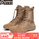 DRUNROCKS 君洛克8.1飛魚(yú)輕便戰術(shù)靴透氣耐磨高幫登山鞋靴戶(hù)外靴D15008 狼棕色 42 【260】