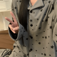 JIOESC睡衣女秋冬季長(cháng)袖波點(diǎn)星星德絨保暖加絨加厚2026新簡(jiǎn)約韓系家居服 波點(diǎn)星星【長(cháng)袖套裝】 XL 【120-140斤】