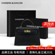 CHASENG&KAVLON生日禮物送女友包包女包女士小ck凱莉包單肩斜挎手提小包包 黑色-中號25cm 正品凱莉包