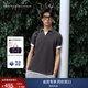 TOMMY HILFIGER【輕系列】夏季男裝撞色鑲邊翻領(lǐng)POLO/珠地棉商務(wù)修身純色短袖T恤 【修身款】石墨深灰P7I L （推薦：140-155斤）