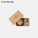 蔻馳（COACH）【品牌直供】男士雙扣頭腰帶禮盒 38MM 灰黑色CW362