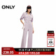 ONLY秋季通勤風(fēng)休閑百搭襯衫領(lǐng)連體休閑褲女|124144003 C35 薰凍紫色 S (160) 64A