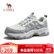 駱駝（CAMEL）造極2代戶(hù)外運動(dòng)網(wǎng)面增高登山休閑徒步鞋男 G16S307001 淺灰 45