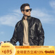 AKSERIES新復(fù)古回潮系列G-8短款外套皮夾克PU夾克男AK男裝商場(chǎng)同款2104249 黑色 2XL