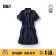 森馬（Semir）森柔牛仔|商場(chǎng)同款牛仔連衣裙女工裝風(fēng)2025夏季短裙103325114009