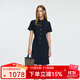 Scofield女裝干練翻領(lǐng)襯衫連衣裙修身短款A(yù)字連衣裙2025夏季新品 藏青色 S 160