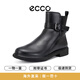 愛(ài)步（ECCO）女鞋秋冬款時(shí)裝靴平底大口休閑短靴 都市阿姆222013國內現貨 01001 37