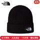 The North Face 北面針織帽男女通用款25秋冬款戶(hù)外運動(dòng)帽時(shí)尚保暖毛線(xiàn)帽子8CGZ JK3/黑色 OS/帽圍48.2cm