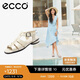 愛(ài)步（ECCO）涼鞋女 夏季包頭低跟時(shí)裝羅馬涼鞋 雕塑233823 石灰色39