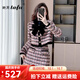 她芙（tafu）品牌女裝連衣裙女2025年春秋新款氣質(zhì)名媛風(fēng)小個(gè)子時(shí)尚減齡兩件套 圖片色 M