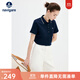 Navigare意大利小帆船女士T恤25春夏季新品休閑簡(jiǎn)約POLO衫百搭時(shí)尚體恤衫 海軍藍 XL