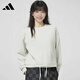 阿迪達斯衛衣NEO女子運動(dòng)休閑圓領(lǐng)套頭衫IK3427 S 白色