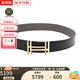 愛(ài)馬仕（Hermes）【中秋節】寬32mm皮帶H扣雙用腰帶 淺金色雙H扣黑巧克力色 90碼-適合2.4-2.6尺腰圍30-33碼