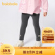 巴拉巴拉童裝兒童打底褲女寶寶長(cháng)褲2025秋季褲子彈力舒適百搭209325123003