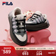 FILA 斐樂(lè )官方女鞋蘿卜鞋CARROT摩登時(shí)尚板鞋2025春季新款運動(dòng)休閑鞋 香草冰白/駿馬黑-VB 38
