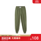 英氏童裝兒童褲子男女童休閑運動(dòng)防蚊褲春夏季闊束腳褲長(cháng)褲大童親子裝 苔蘚綠（成人款）YRKCJ2P089A 165 cm