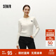 森馬（Semir）毛衣女冬季短款半開襟刺繡修身套頭衫女生風(fēng)顯瘦上衣107724107001