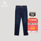 哈吉斯（HAZZYS）男裝 春秋款丹寧風(fēng)男褲復(fù)古經(jīng)典百搭牛仔褲男ATDZP0BCF03 深藏青色DN 34 （175/82A）