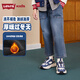 李維斯（Levi's）李維斯兒童褲子加絨牛仔褲秋冬季新款男女童褲子 圣得西藍
