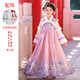 叮當貓（ddcat）漢服女童秋冬款古裝中國風(fēng)連衣裙2025新款冬季加絨兒童唐裝拜年服 2316紫色加絨+頭飾眉心貼 110 碼數