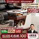 法莎蒂政府補貼客廳邊幾可移動(dòng)沙發(fā)邊桌意式極簡(jiǎn)邊柜小推車(chē)茶幾置物架 BJ3023【白+胡桃色】可移動(dòng)小推車(chē)邊幾