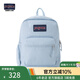 JANSPORT杰斯伯書(shū)包輕便雙肩包男女旅行包簡(jiǎn)約背包電腦包學(xué)生校園 7ZNZ7G7霧霾藍-隔層+側袋+厚底