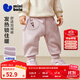 迷你巴拉巴拉男童女童寶寶褲子2025冬新品遠紅外發(fā)熱鎖 夢幻粉60346 90 cm