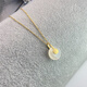 XUPING旭平首飾仿玉黃金色項鏈日常百搭女生送生日禮物T001163934 項鏈 約40cm