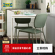 宜家（IKEA）VIHALS維哈斯餐桌飯桌辦公桌簡(jiǎn)易桌學(xué)習桌出租房 白色桌子125x74cm+白色椅子*4