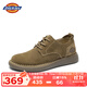 Dickies工裝鞋男鞋秋季復古休閑鞋男士英倫皮鞋潮流百搭低幫馬丁鞋 駝色 42 【偏大一碼，適合運動(dòng)鞋43】