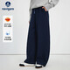 Navigare意大利小帆船女士抽繩運動(dòng)休閑褲保暖香蕉褲2332075517藍XL