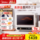 美的（Midea）國家補貼小滋味2.0微烤炸一體機 彩膜觸控變頻平板頂部烤管熱風(fēng)高顏值微波爐電烤箱空氣炸一體F15