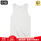 馬登工裝美式棉背心男健身運動(dòng)老頭汗衫無(wú)袖t恤跨欄重磅螺紋坎肩打底 銀白色 【拍2件減5元/跑步背心】 XL （修身版型，可拍大一碼）