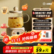 小南瓜養生壺多功能全自動(dòng)煮茶器迷你家用燒水壺電熱水壺恒溫壺茶壺家電茶壺燒水器煎藥壺煮水壺玻璃壺 頂配款【配濾網(wǎng)+杯墊+勺子】 0.5L