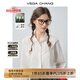 VEGA CHANG【精英衣櫥】【萊賽爾】白色襯衫女2025新款蕾絲拼接鏤空襯衣 優(yōu)雅白 S